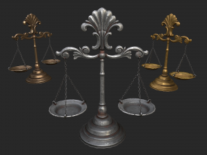 balance scales Modelo 3D