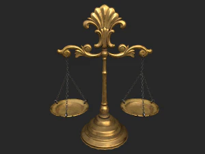 balance scales 3D Model