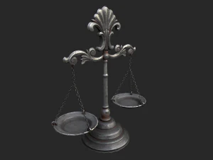balance scales 3D Model