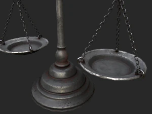 balance scales 3D Model