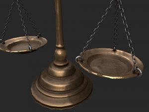 balance scales Modelo 3D