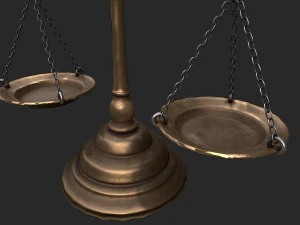 balance scales 3D Model