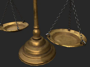 balance scales 3D Model