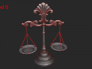 balance scales Modelo 3D