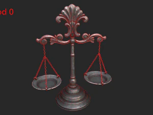 balance scales 3D Model