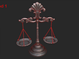 balance scales Modelo 3D