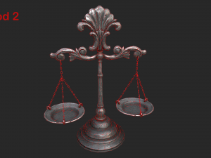 balance scales Modelo 3D