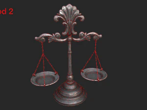 balance scales 3D Model