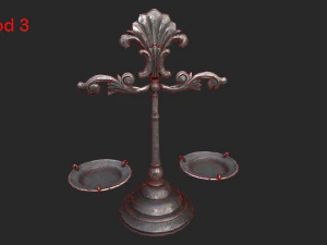 balance scales 3D Model