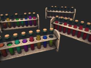 test tube rack pack Model 3D
