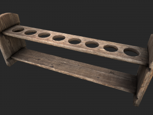 test tube rack pack Model 3D