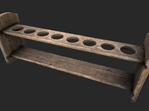 test tube rack pack 3D Model