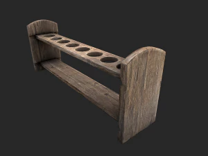 test tube rack pack 3D Model