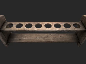 test tube rack pack 3D Model