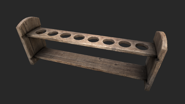 test tube rack 3D मॉडल .c4d .max .obj .3ds .fbx .stl .blend 
