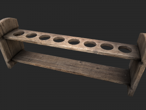 test tube rack 3D मॉडल