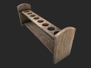 test tube rack 3D मॉडल