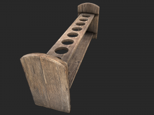 test tube rack 3D मॉडल