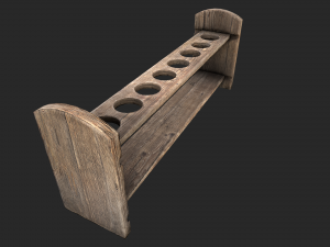 test tube rack 3D मॉडल