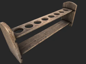 test tube rack 3D Model