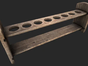 test tube rack 3D Model