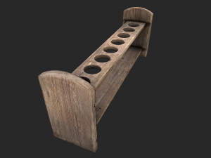 test tube rack 3D मॉडल
