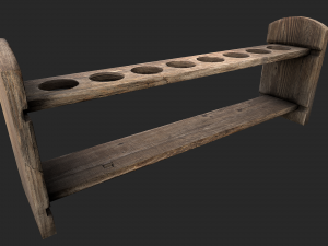 test tube rack 3D मॉडल