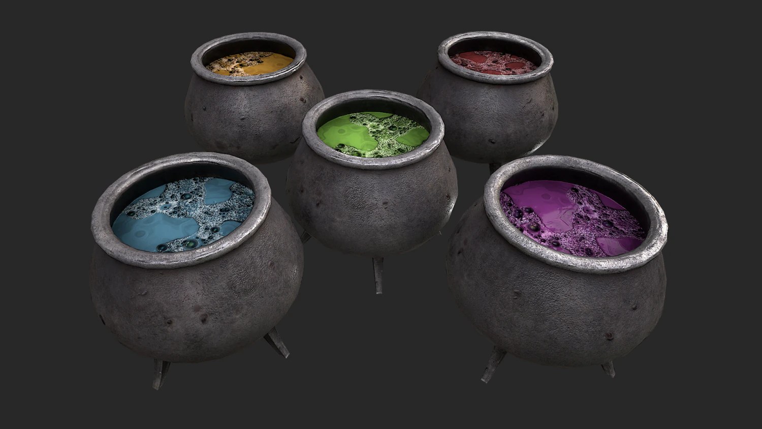 cauldron 3D Model .c4d .max .obj .3ds .fbx .stl .blend