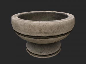 3d stone mortar and pestle Modelo 3D