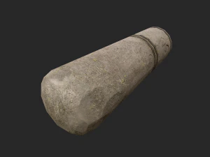 3d stone mortar and pestle 3D Model