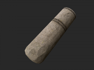 3d stone mortar and pestle Modelo 3D