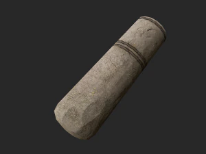 3d stone mortar and pestle 3D Model