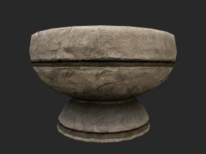 3d stone mortar and pestle 3D Model