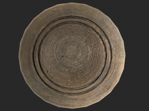 wooden mortar and pestle 3D Model