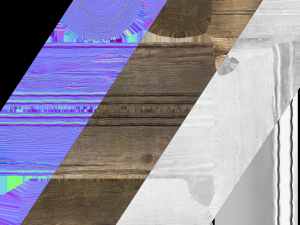 wooden mortar and pestle 3D Model