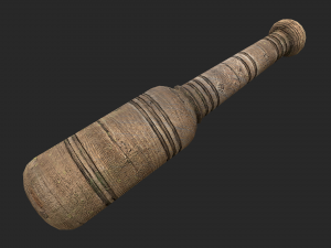 wooden mortar and pestle 3D Model