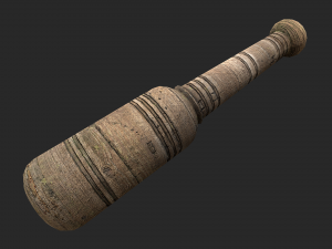 wooden mortar and pestle 3D Model