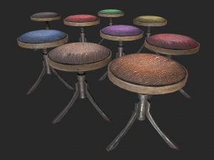 rotating stool 3D 模型