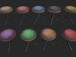 rotating stool 3D 模型