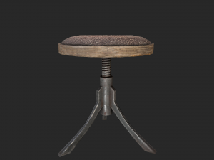 rotating stool 3D 模型