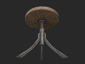 rotating stool 3D 模型