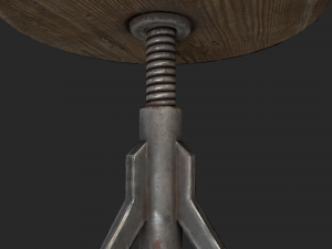 rotating stool 3D 模型