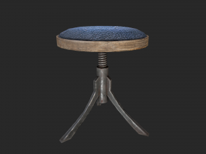 rotating stool 3D 模型