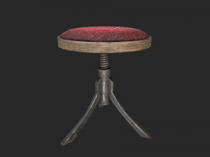 rotating stool 3D 模型