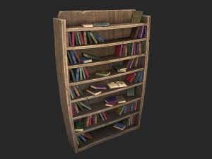 medieval bookcase 3D Model