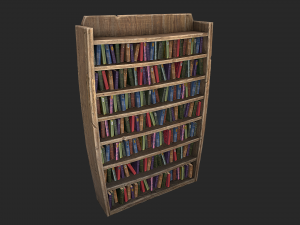 medieval bookcase 3D Model