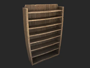 medieval bookcase 3D Model