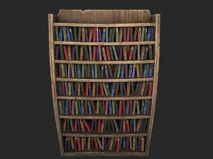 medieval bookcase 3D Model