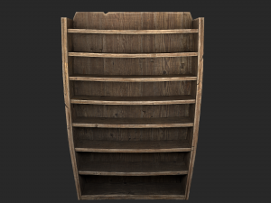 medieval bookcase 3D Model
