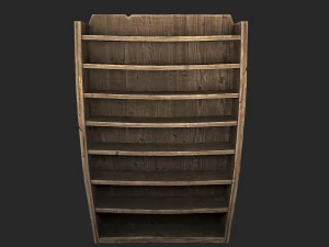 medieval bookcase 3D Model